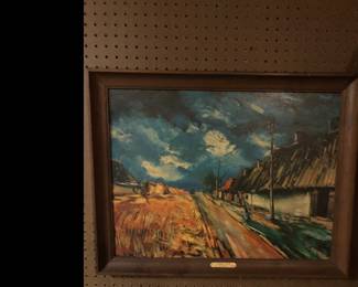 Famous Artist print on board.