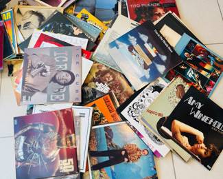 Vintage record collection