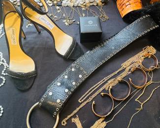 Jimmy Choo, black sandals