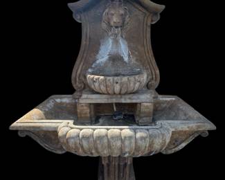 Cement lion Fountian