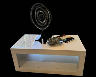 Contemporary white coffee table