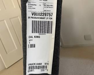 Twin size box spring information tags