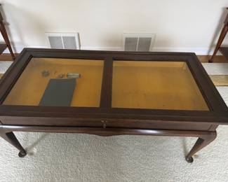 Coffee table size vitrine