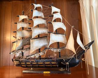 Old model ship “Fragata Espanola ano 1780”