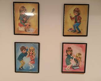 Set of 4 iconic 60’s prints
