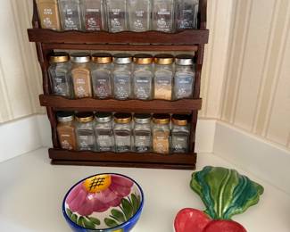 Vintage spice rack