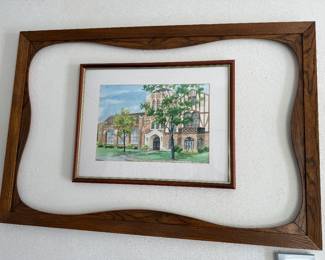 Double framed house painting