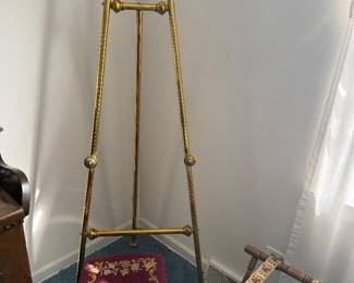 Brass easel 