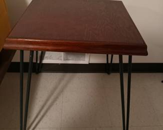 Hairpin leg vintage side table