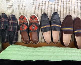 Fancy, schmancy shoes…most size 10.5