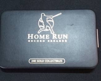 Sammy Sosa & Mark McGwire "Home Run Record Breaker" 24K Gold Collectibles Set