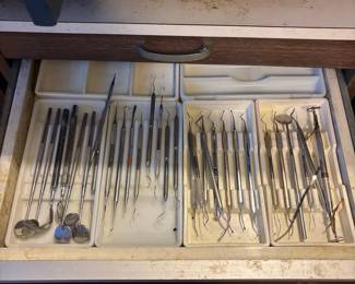 Vintage Dental Instrument Set with Hu-Friedy and Miltex Instruments