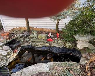 Japanese Stone Lantern and Garden Ornaments