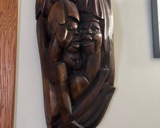 Makonde "Tree of Life" Family Wood Sculpture