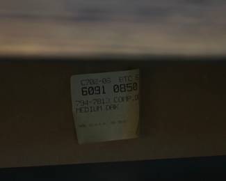 Medium Oak Computer Desk with Pull-Out Keyboard Tray