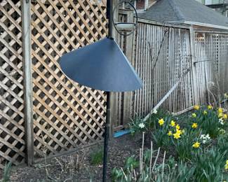 Metal Garden Shepherd's Hook with Cone Shade