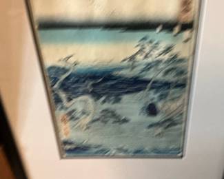 Utagawa Hiroshige Woodblock Print - "The Sea off Satta" (Satta no Umi) from the series 'Thirty-six Views of Mount Fuji'