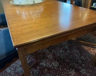 Mid-Century Modern Dining Set with Crystal Punch Bowl Set