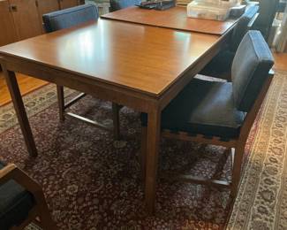 Mid-Century Modern Teak Extendable Dining Table
