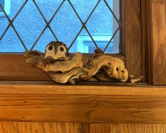 Driftwood Owl Sculpture