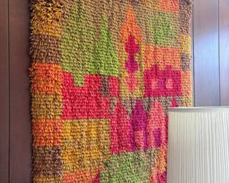 Mid-Century Modern Rya Wall Hanging Tapestry