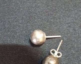 Sterling Silver Ball Stud Earrings