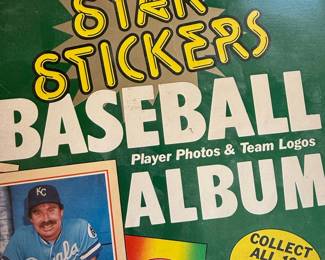 Fleer Star Stickers Baseball Album