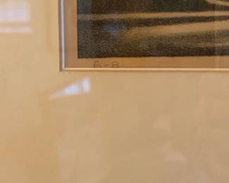 Stanley Hess "Trot Line" Lithograph