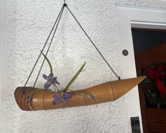 Vintage Japanese Bamboo Ikebana Vase