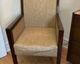 Mid-Century Modern Upholstered Armchair