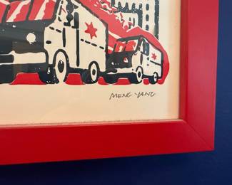 Support Your Local Food Trucks Print by Meng Yang