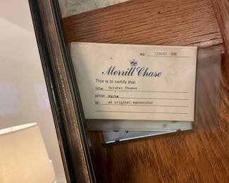 Merrill Chase "October Shower" Original Watercolor by Marks