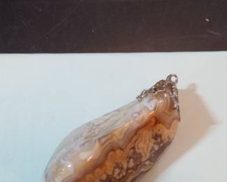 Crazy Lace Agate Pendant