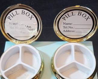 Vintage Claude Monet "Water Lilies" Pill Box Set