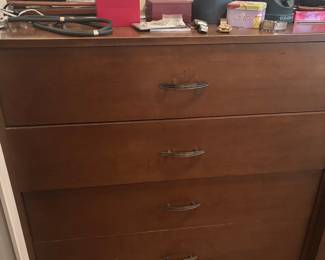 Mid-Century Modern Walnut Dresser with Starburst Pulls