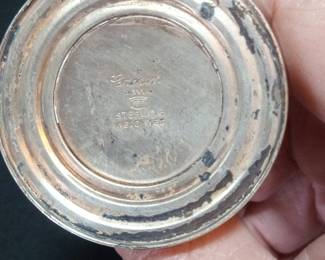 Sterling Silver Salt and Pepper Shakers - Crown