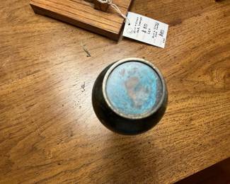 Mottled Bronze Japanese Vase