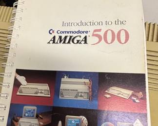 Commodore Amiga 500 Computer with Monitor and Manuals