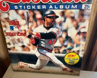 1983 Topps Baseball Sticker Album