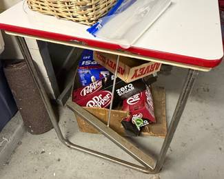 Vintage Enamel Top Kitchen Table