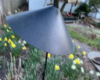 Metal Garden Shepherd's Hook with Cone Shade