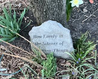 Engraved Garden Stone with Quote
