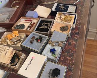 Assorted Vintage Costume Jewelry Collection with Carson Pirie Scott Box