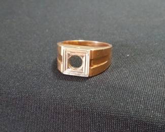 Men's Gold Signet Ring Setting
