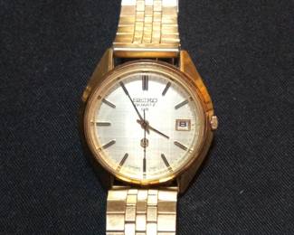 Seiko Quartz QR 3862-7001 Gold Tone Men's Watch