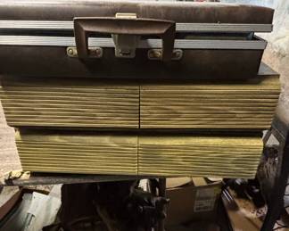 Vintage Audiocassette Collection in Carrying Case