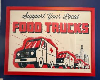 Support Your Local Food Trucks Print by Meng Yang