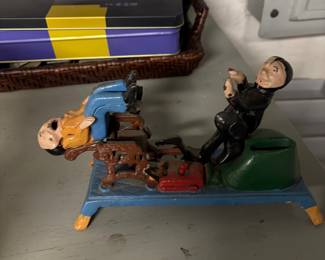 Dentist Mechanical Cast Iron Bank