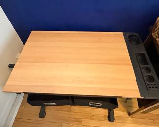 Yaheetech Adjustable Drafting Table with Storage Drawers