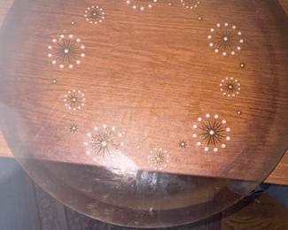 Royal China Star Glow Atomic Starburst Serving Tray